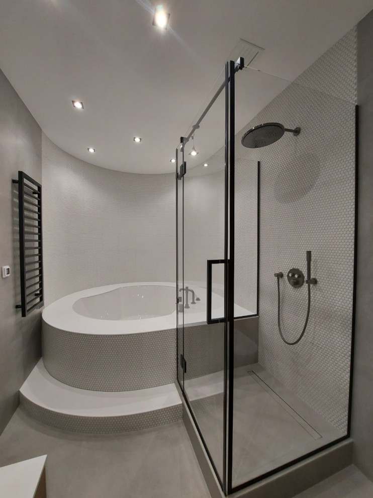 Стеклянная перегородка в душевую