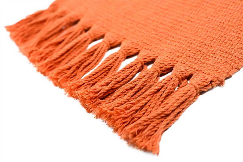 Handmade Cotton Placemats with Tassels Contemporary Placemats by