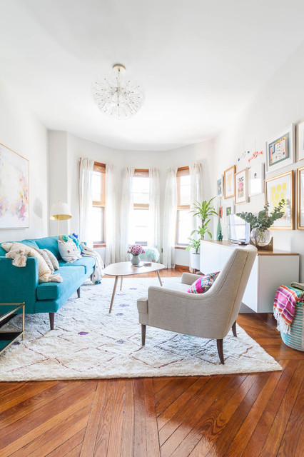 Crown Heights Apartment - Eclectic - Living Room - New York - by Luna ...
