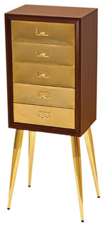 Metal And Wood Jewelry Armoire Gold Dark Brown Midcentury Armoires By Ere Metal And Wood Jewelry Armoire Gold Dark Brown Midcentury Armoires By Ere