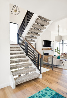 Schwebende Treppen Mit Teppich Treppenstufen Ideen Design