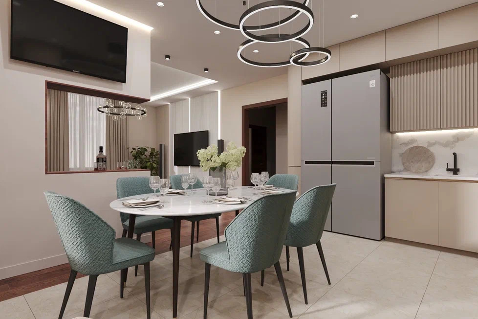 Ремонт квартиры в спокойных и теплых тонах