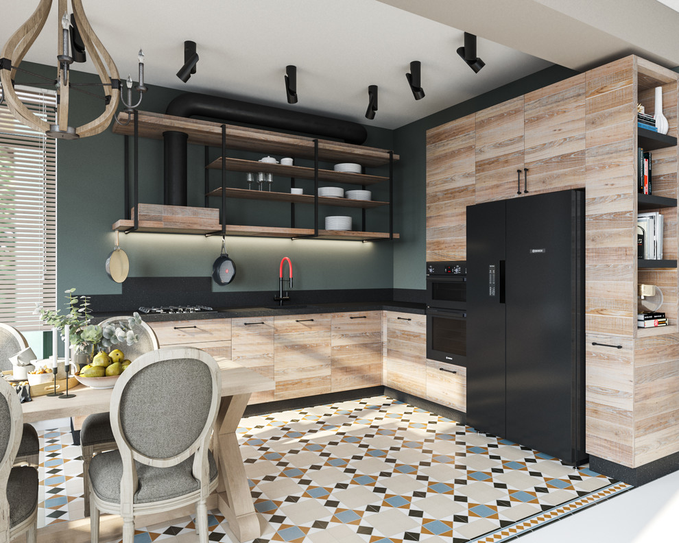 Кухня в загородном доме