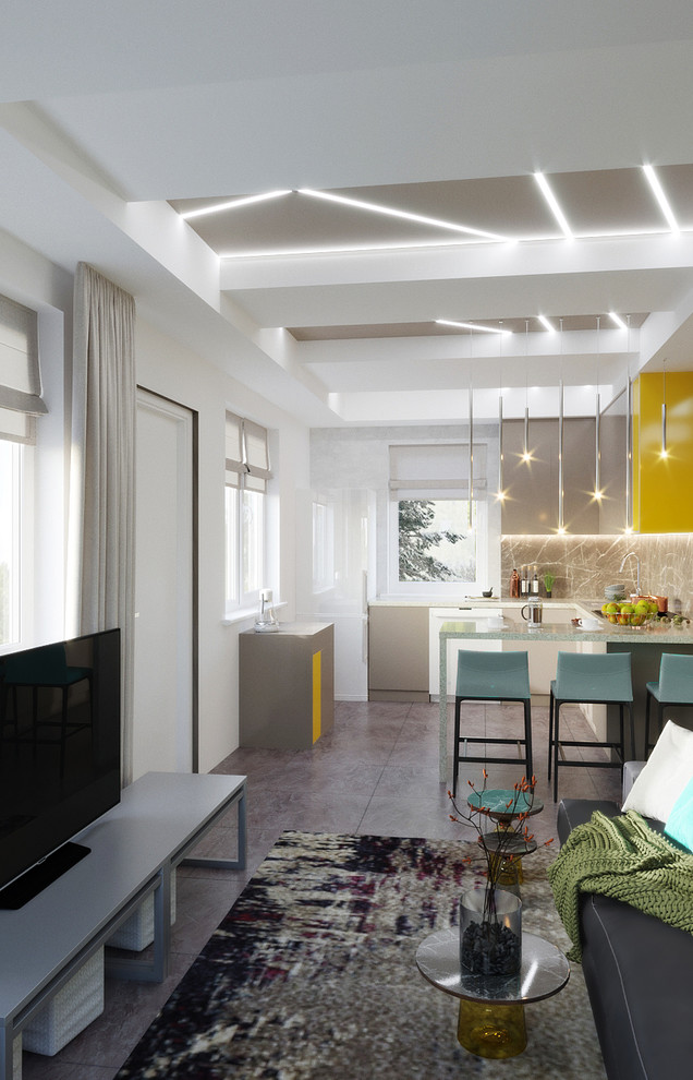 Гостиная в загородном доме