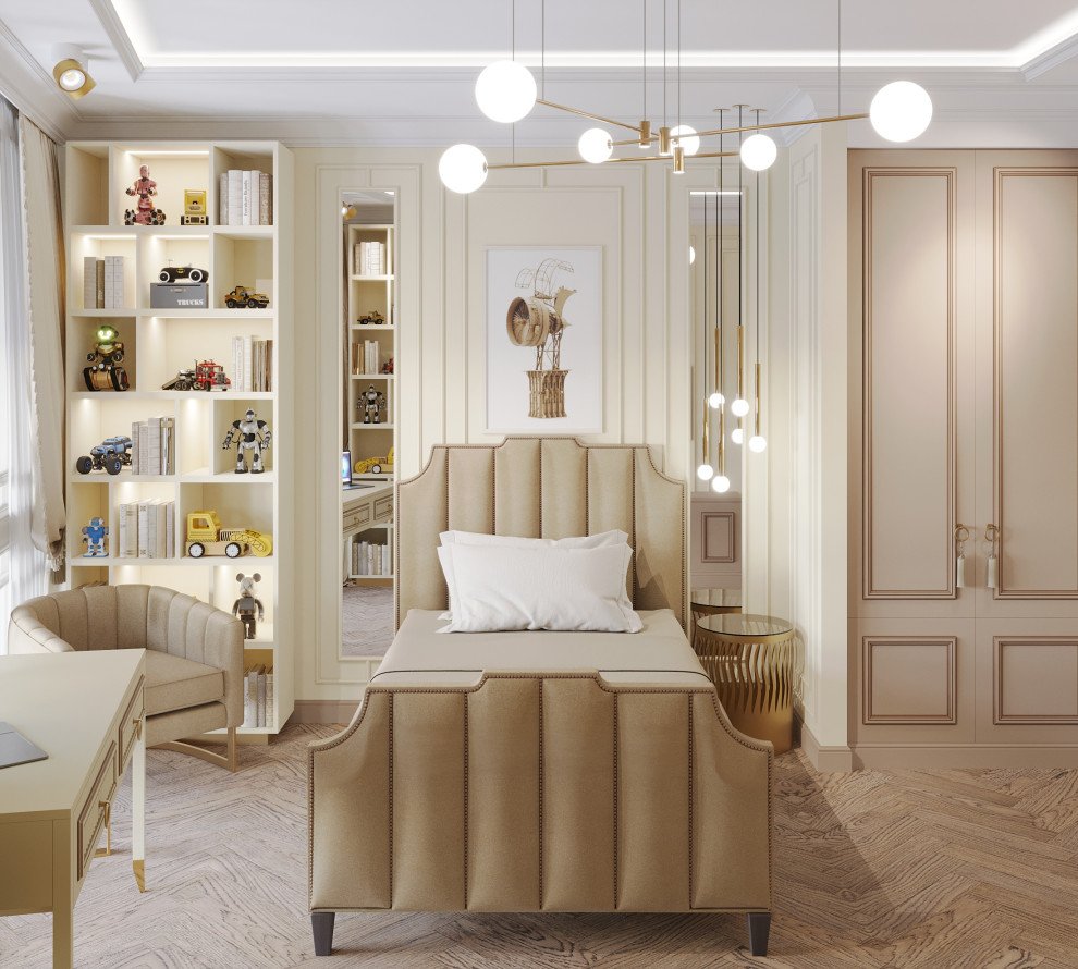 Интерьер 2-ух уровневой квартиры_ "АРОМАТ САДОВ"