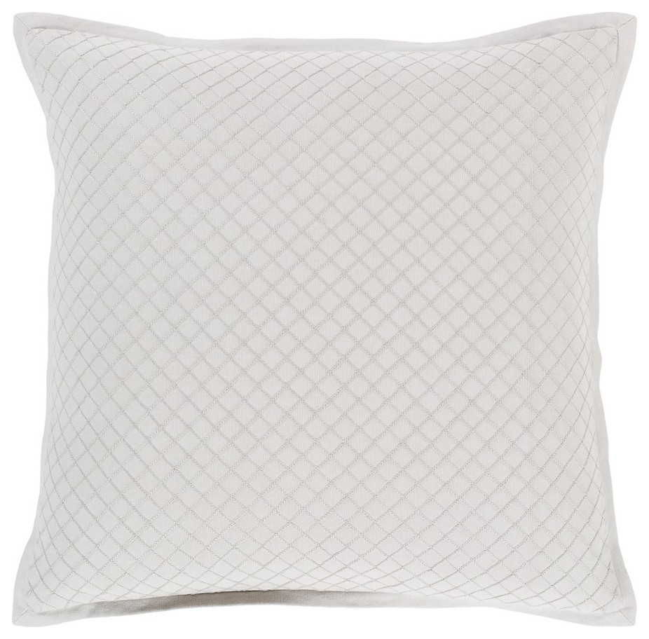 Hamden by Surya Poly Fill Pillow, Sea Foam, 20' x 20'