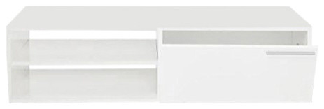 Kikua Low TV Media Unit, White