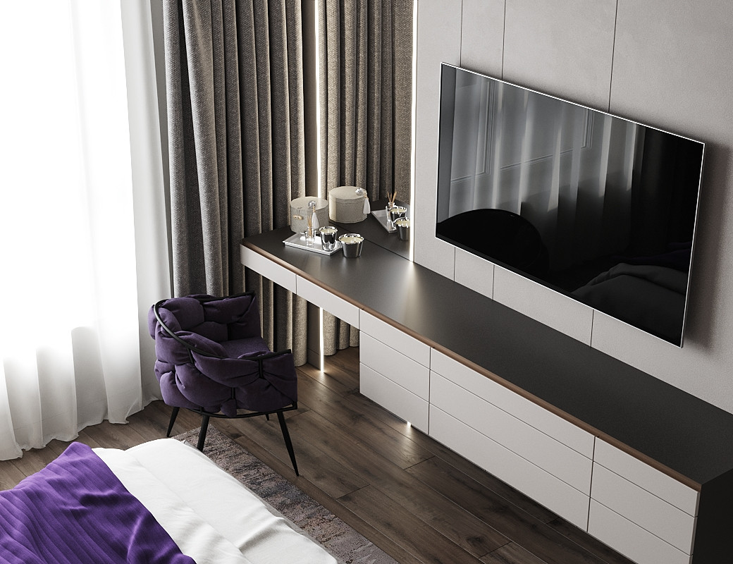 Спальная комната с ночником "Луна"