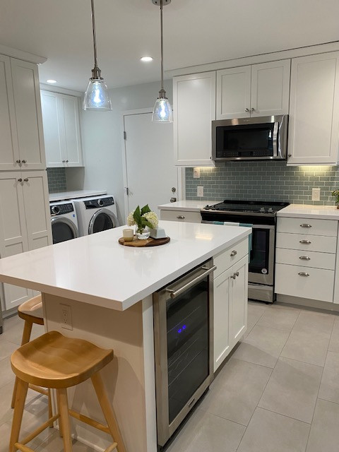 Richmond Kitchen with Custom Handmade Backsplash