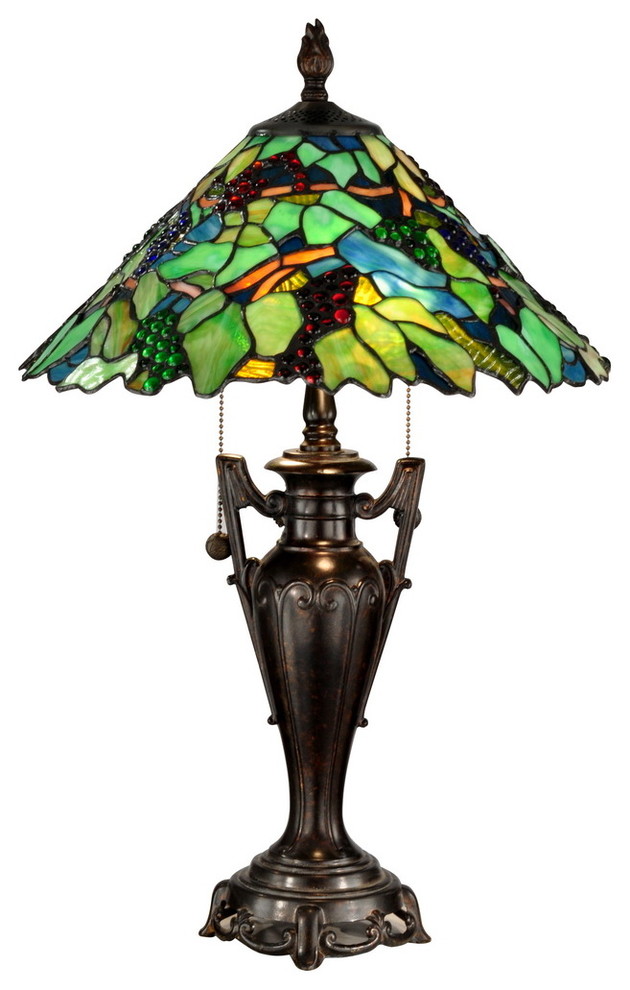 Dale Tiffany Tt12367 Grape Tree Table Lamp