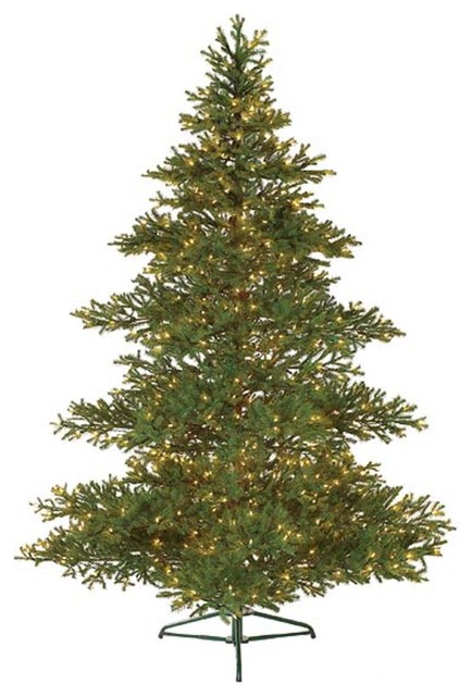 7.5' Pre-Lit Layered Balsam Artificial Christmas Tree - Clear Lights