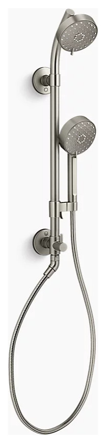 Kohler Awaken Dusche-Set – Inkl. Duschkopf, Handbrause, Gleitstange & Schlauch, Mattschwarz