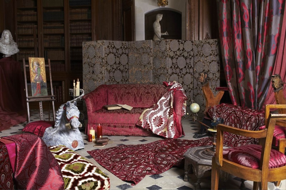 Ткани в готовых интерьерах