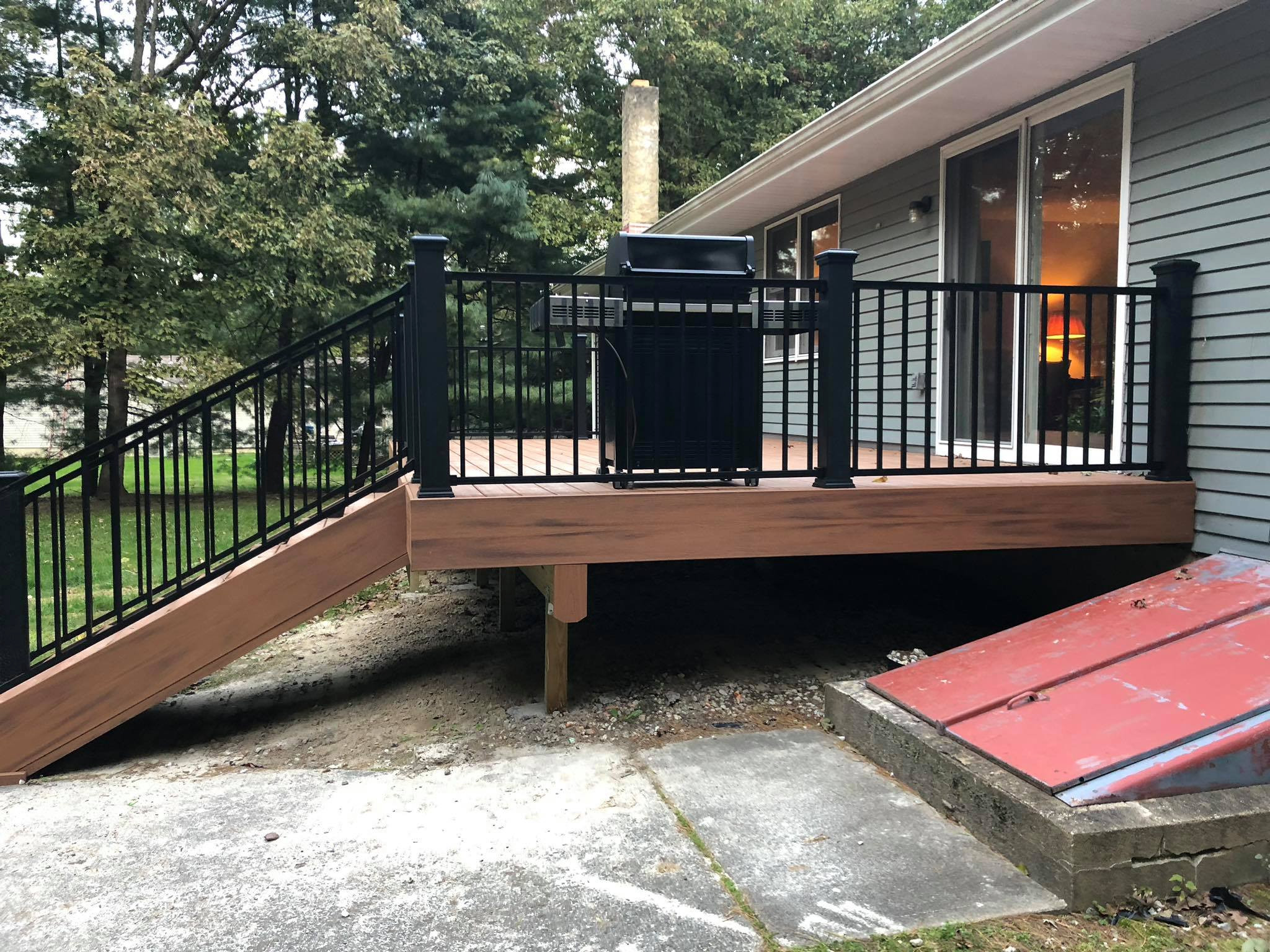 Black Railing Porch