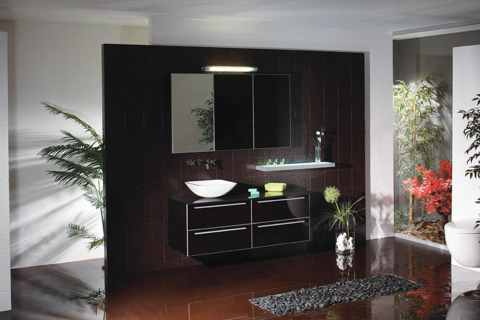 Trendy home design photo in Miami