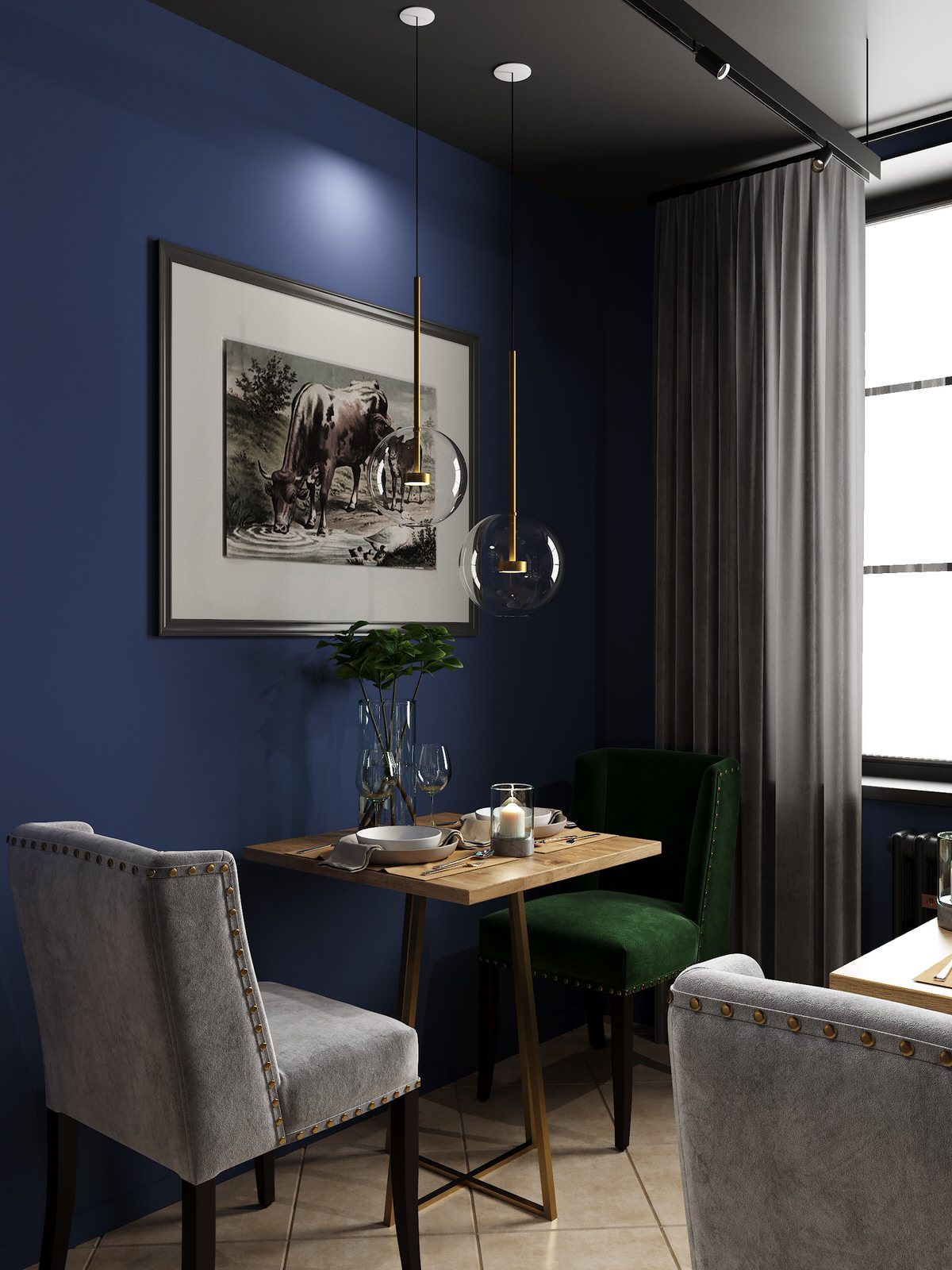 Интерьер ресторана «ИЗУМРУД, РУБИН И САПФИР»