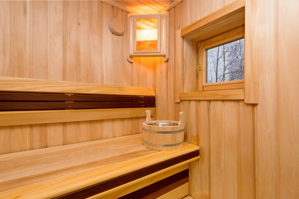 Баня из оцилидрованного бревна "Супонево"