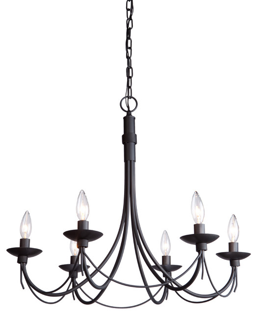 artcraft ac1486eb wrought iron chandelier traditional