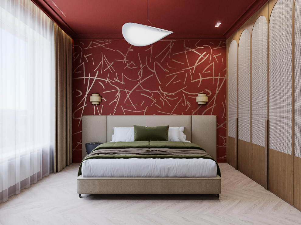 Спальня в стиле scandi