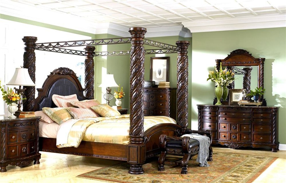 6 Pc Canopy Bed Set - North Sea Collection