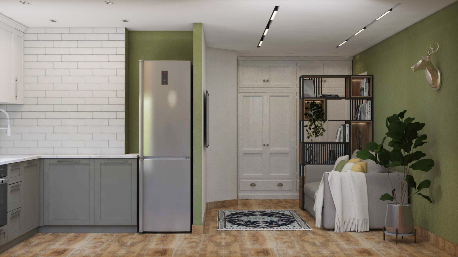 Дизайн квартиры-евродвушка