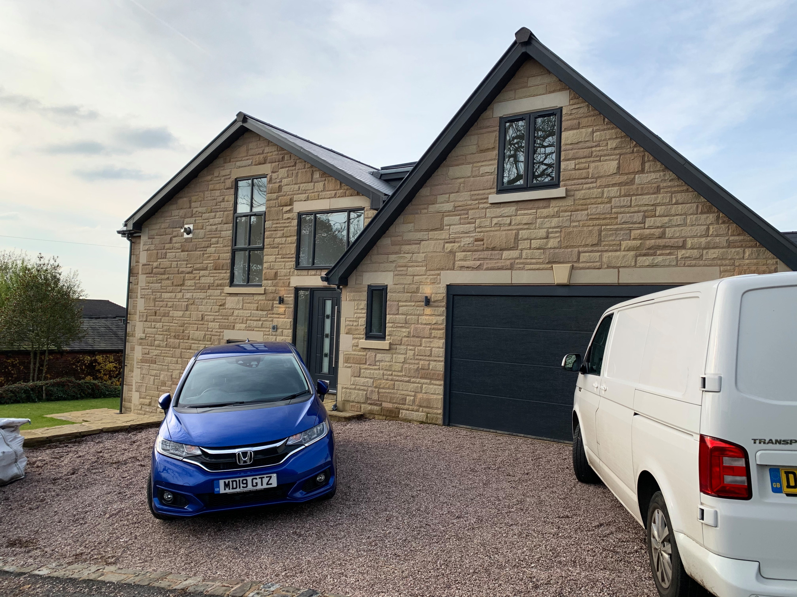 New build stone houses