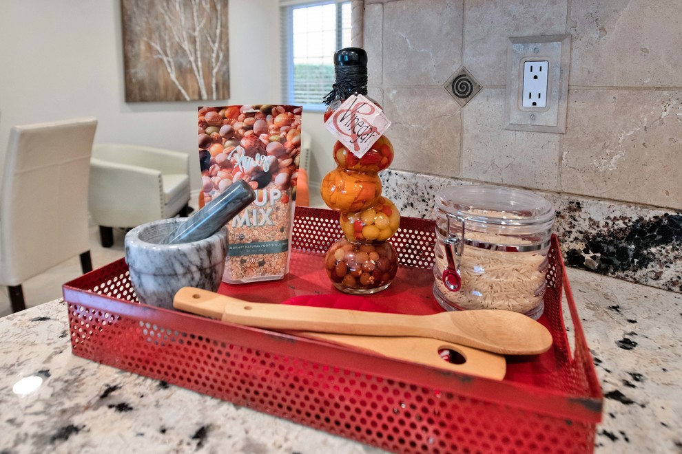 Inspiration for a transitional kitchen remodel in Orange County