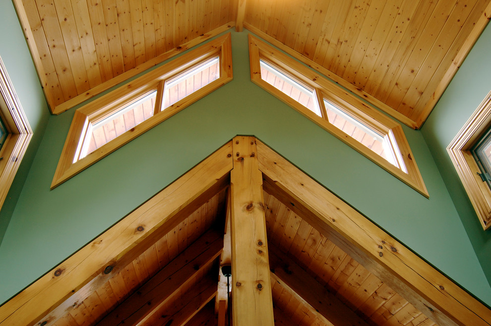 Inspiration for a rustic entryway remodel in Vancouver