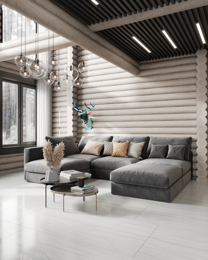 Дом из бревна в КП "Золотые Сосны"