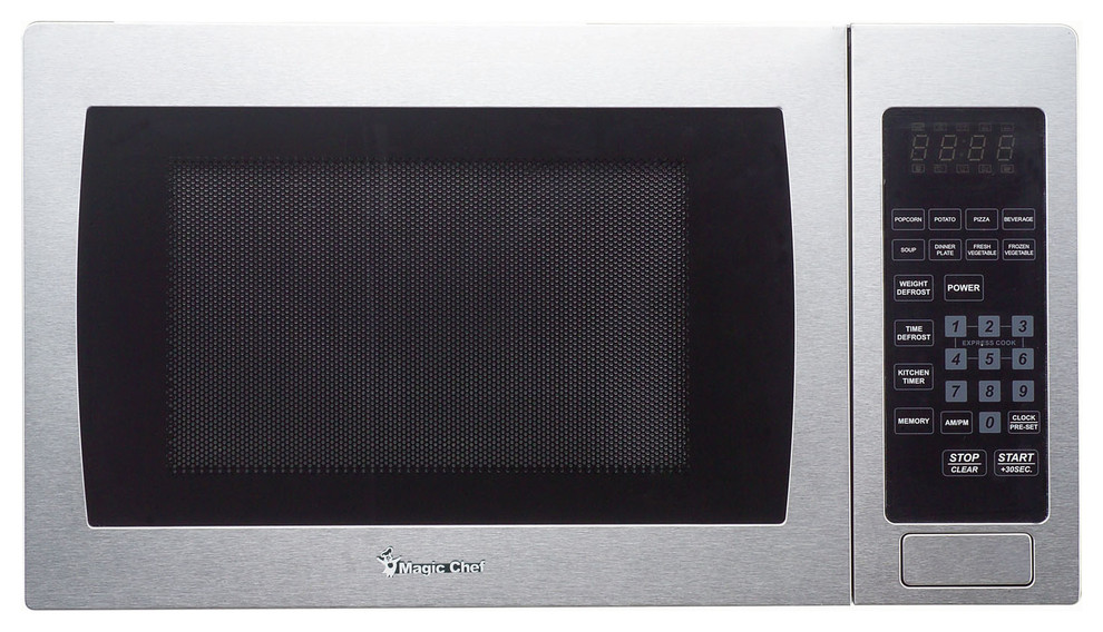 0.9-Cu. Ft. 900W Countertop Microwave Oven With Stainless Steel Front