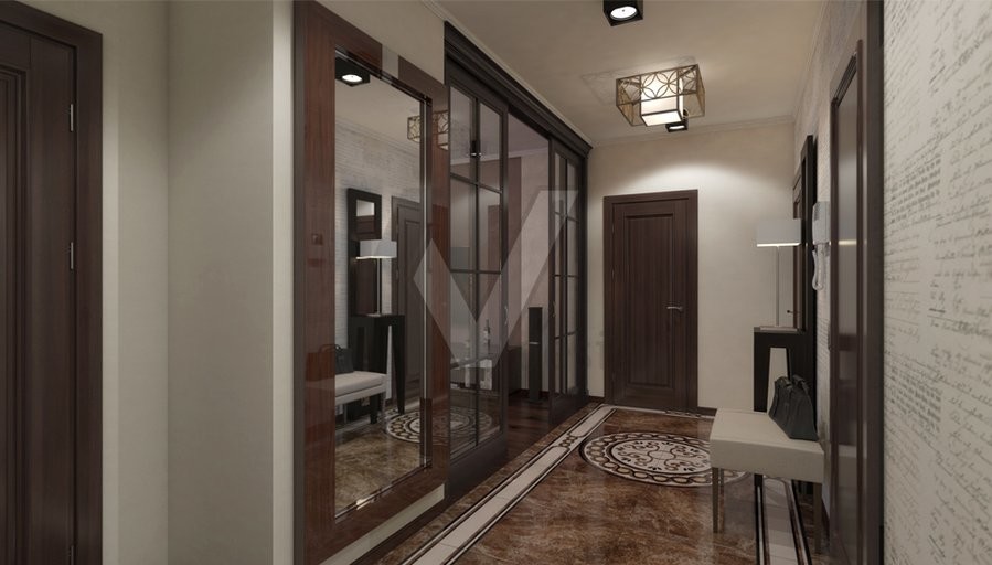 Дизайн трехкомнатной квартиры в ЖК Царицыно