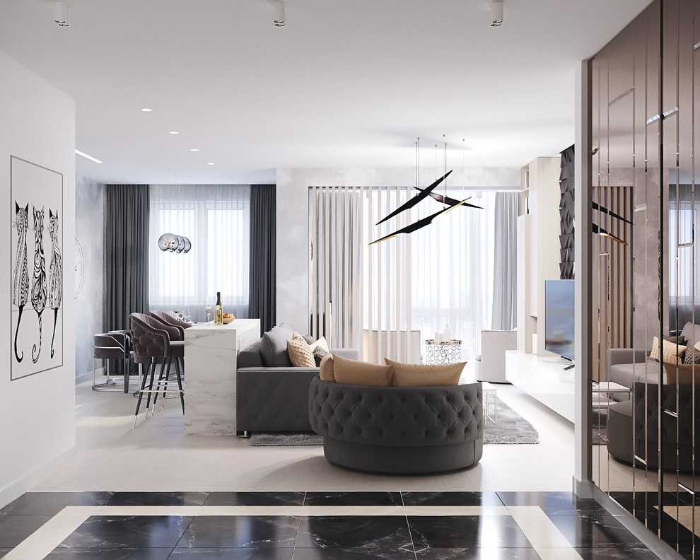 Дизайн студии в скандинавском стиле