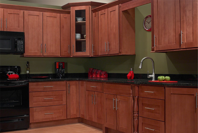 Beautiful 10 Foot Run Natural Cherry Craftsman Cabinets Design Run Natural Cherry Craftsman Cabinets