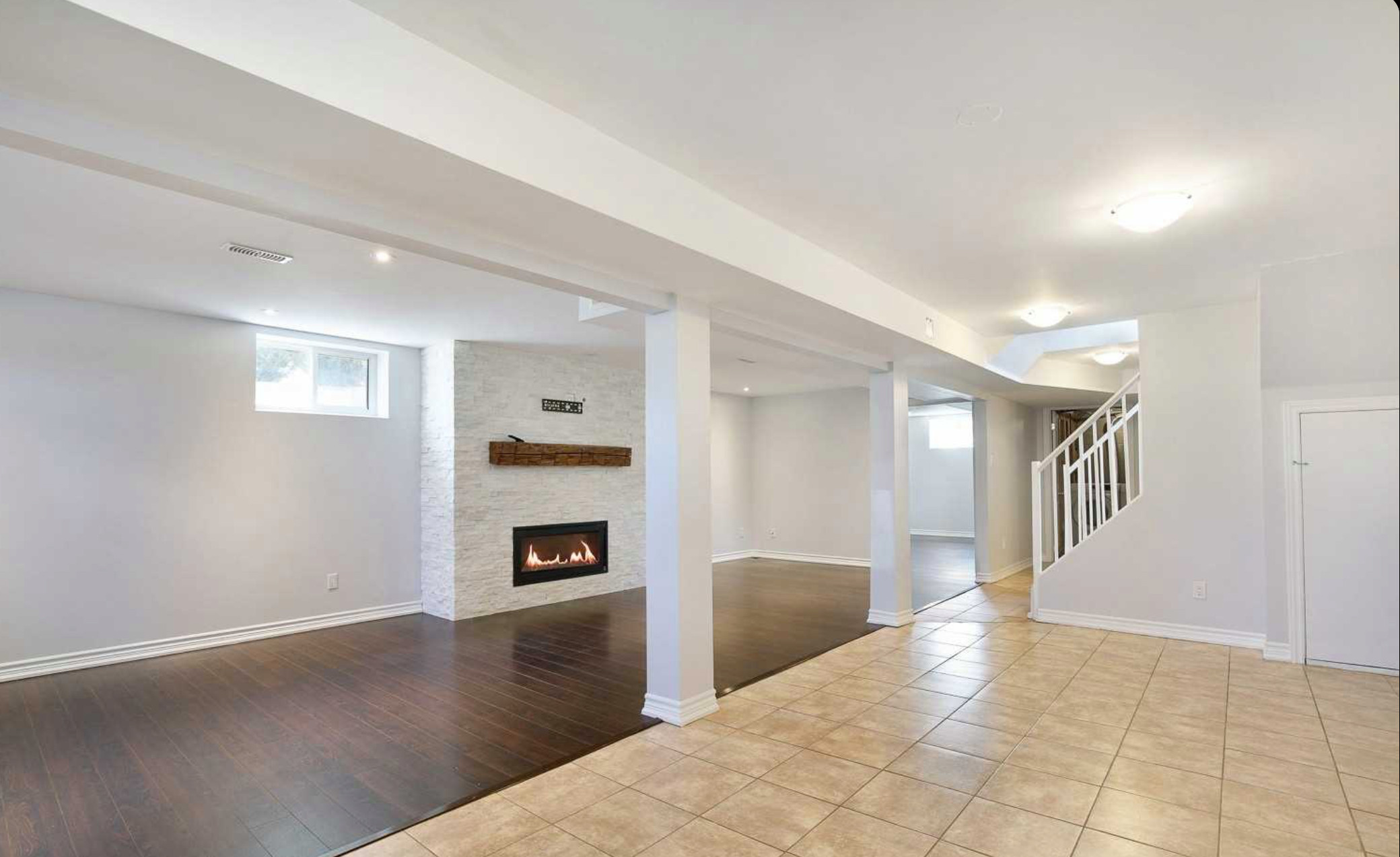 New basement living space