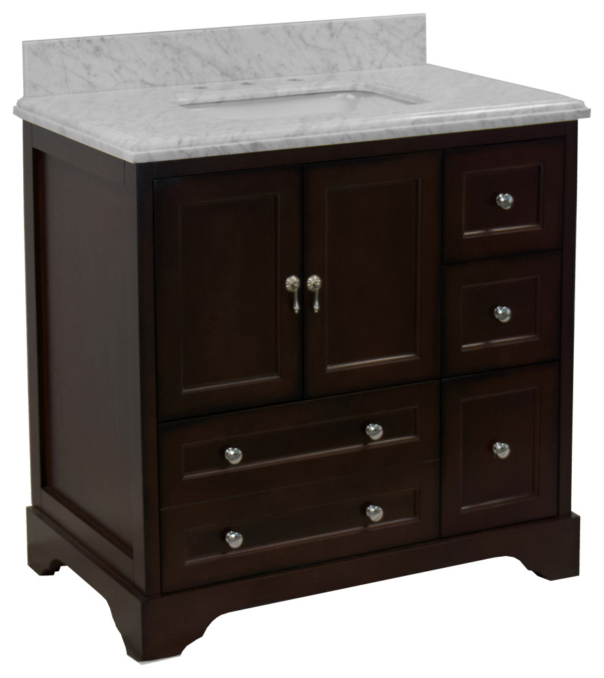 Madison 36" Bathroom Vanity Transitional Bathroom Vanities And Sink Consoles by Kitchen