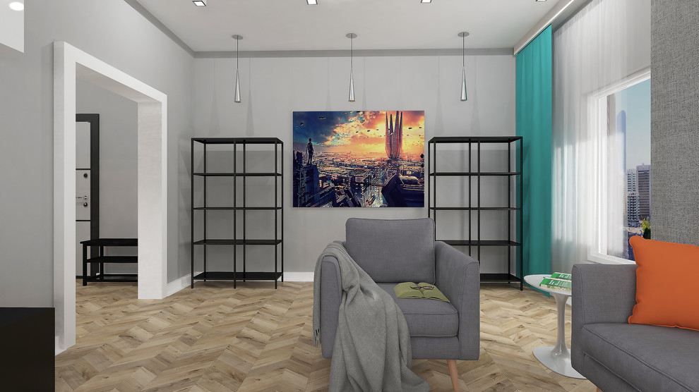 Апартаменты в скандинавском стиле для молодой семьи