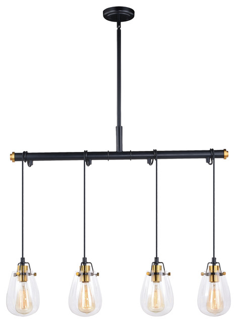 Kidy 4 Light Dual Mount Pendant Wall Black And Natural Kidy 4 Light Dual Mount Pendant Wall