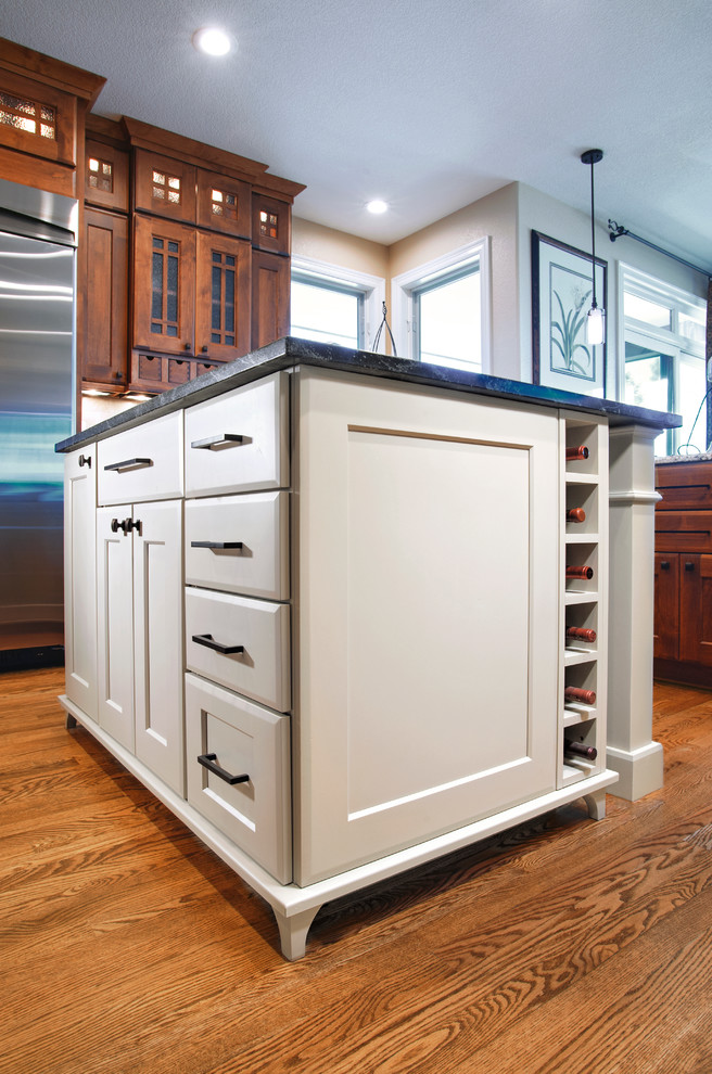 Inspiration for a transitional kitchen remodel in Denver