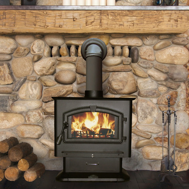 United States Stove Company 3,000 Sq. Ft. X-Large Pedstal Wood Stove with  Blower - New York - by HomeClick | Houzz