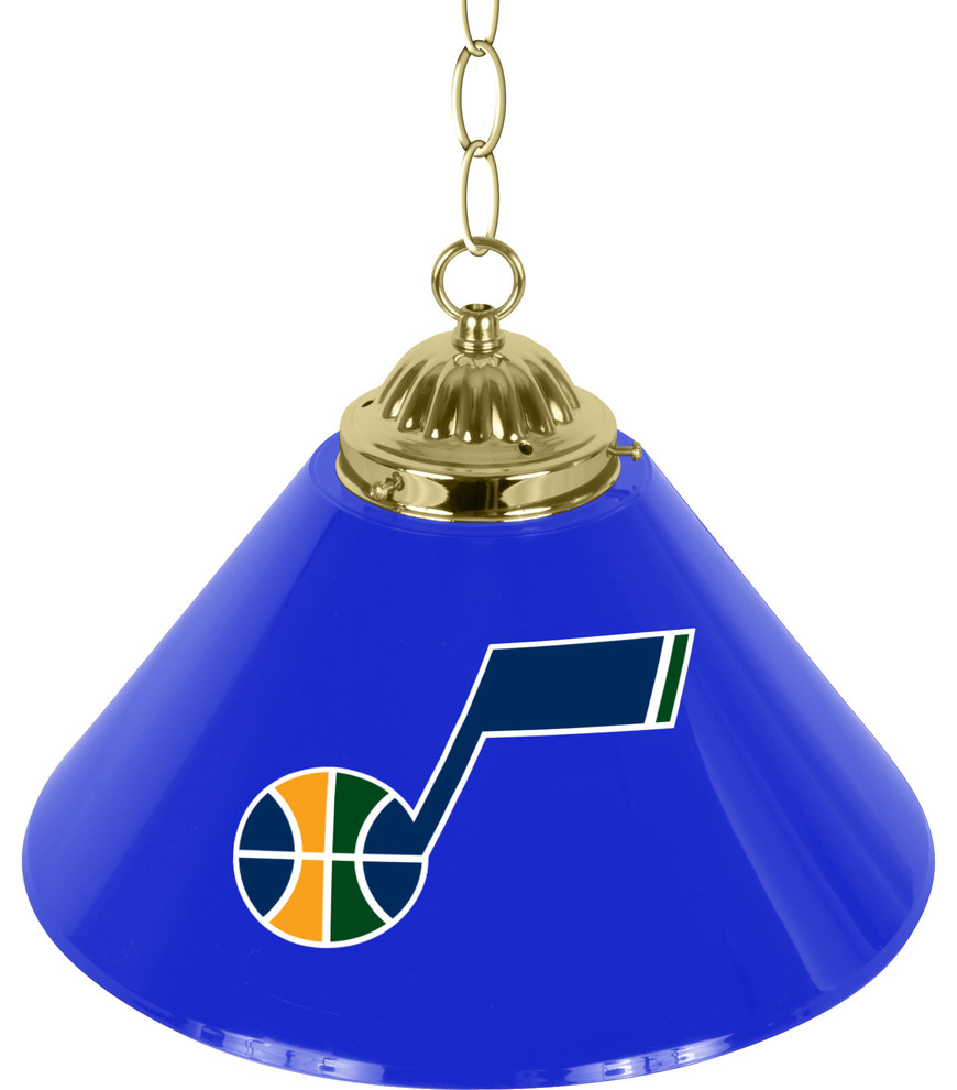 Utah Jazz NBA Single Shade Bar Lamp - 14 inch