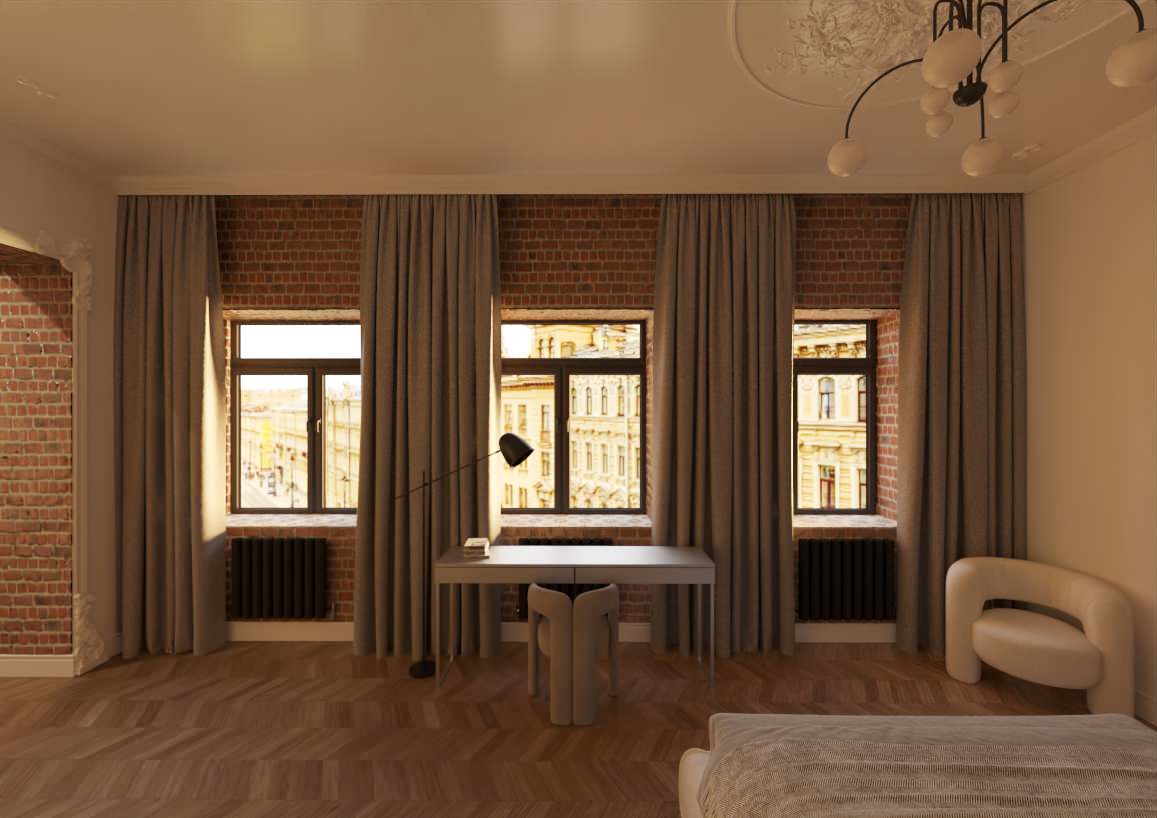 Дизайн-проект квартиры в историческом центре Санкт Петербурга в классическом сти