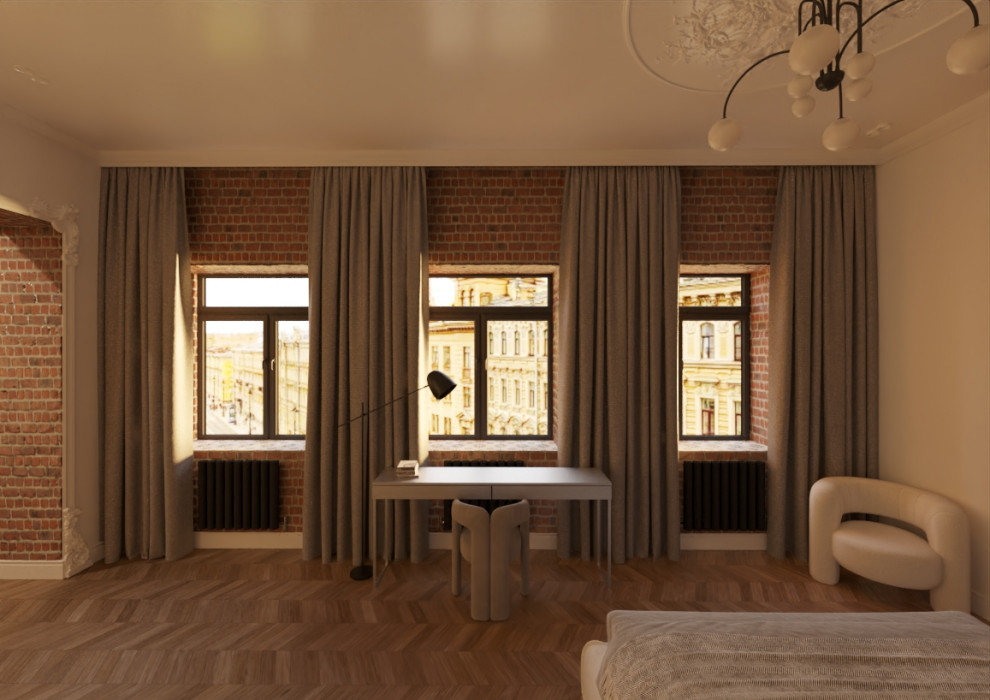 Дизайн-проект квартиры в историческом центре Санкт Петербурга в классическом сти