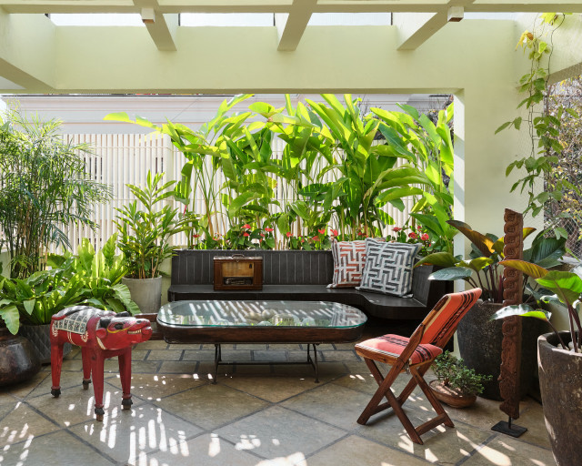 Open Plan Residence tropisk-terrasse