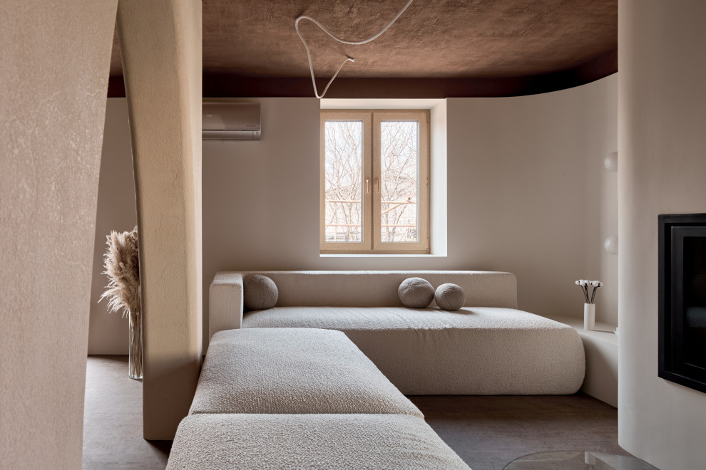 Обнимающая гостиная-столовая