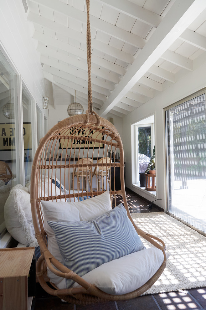 Example of a 1960s sunroom design in San Francisco
