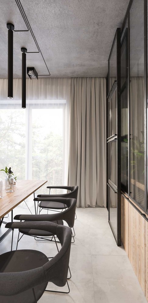 Интерьер в стиле лофт для ЖК "Level"