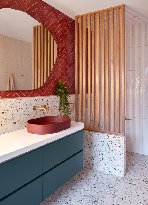 Terrazzo Textures and Burgundy Hues