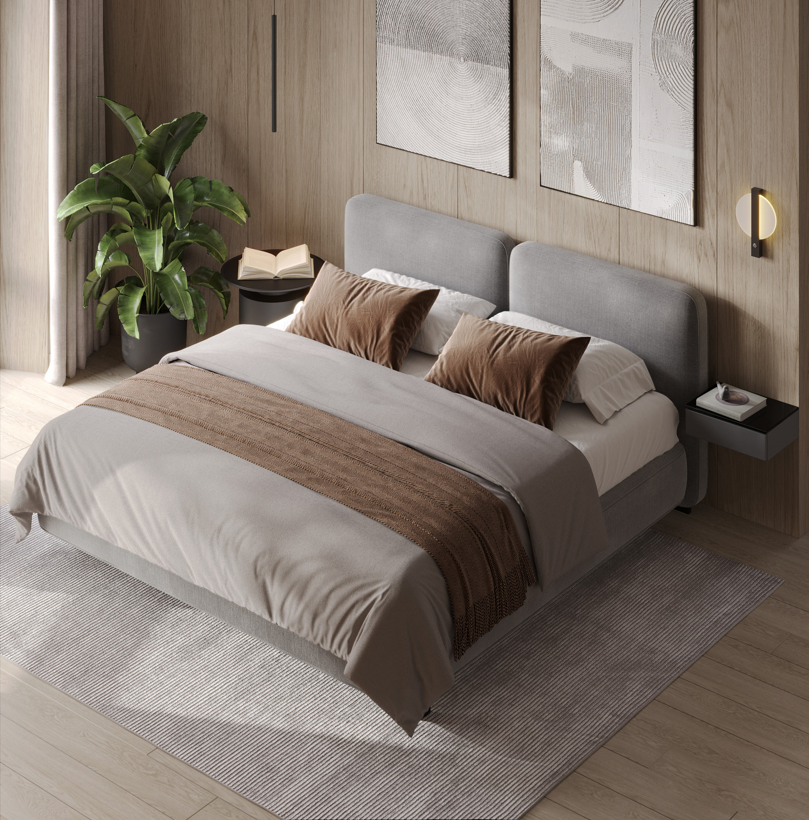 Дом Лесной Остров. Мастер-спальня