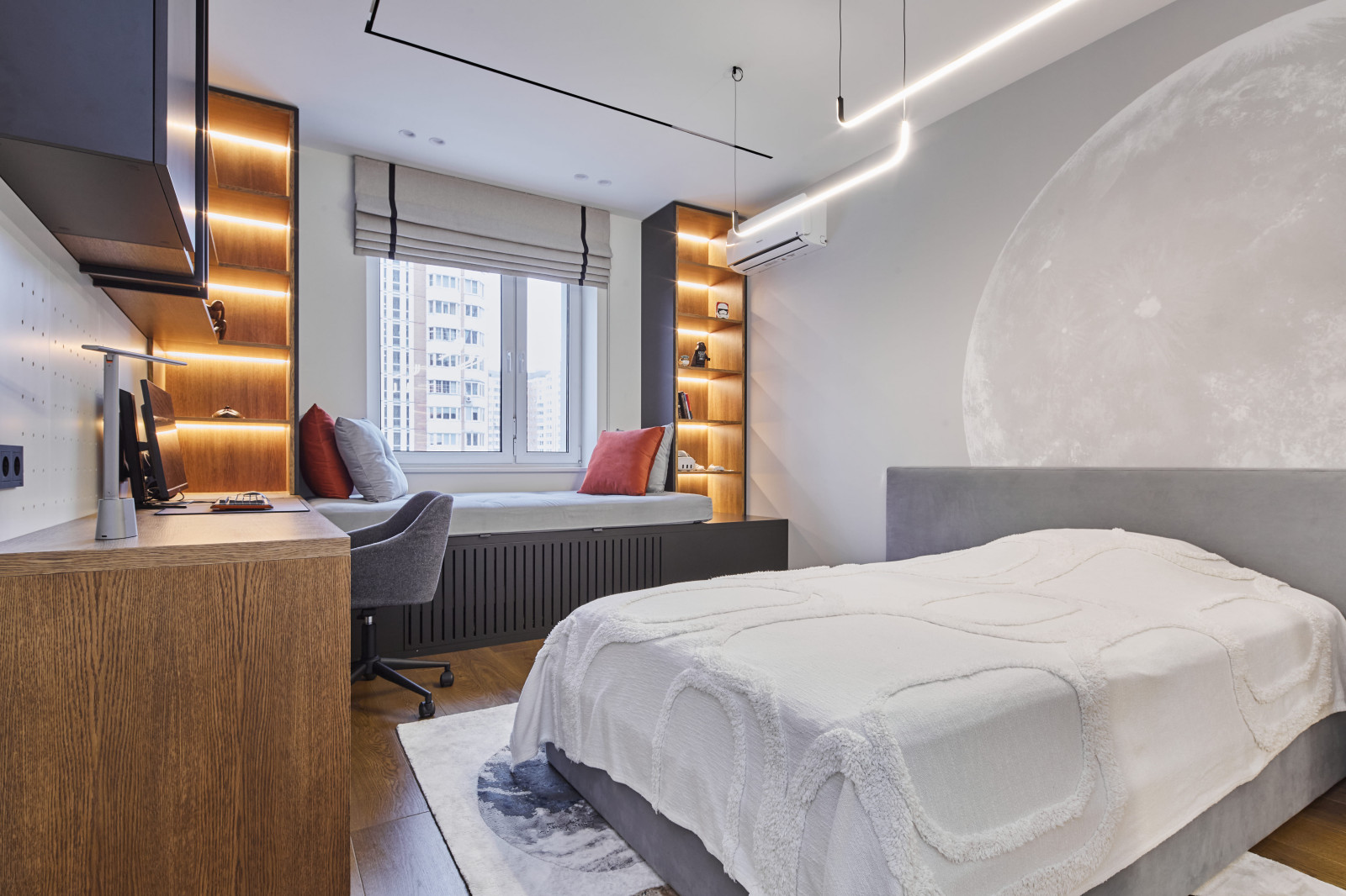 Современный дизайн трехкомнатной квартиры 112 кв. м.