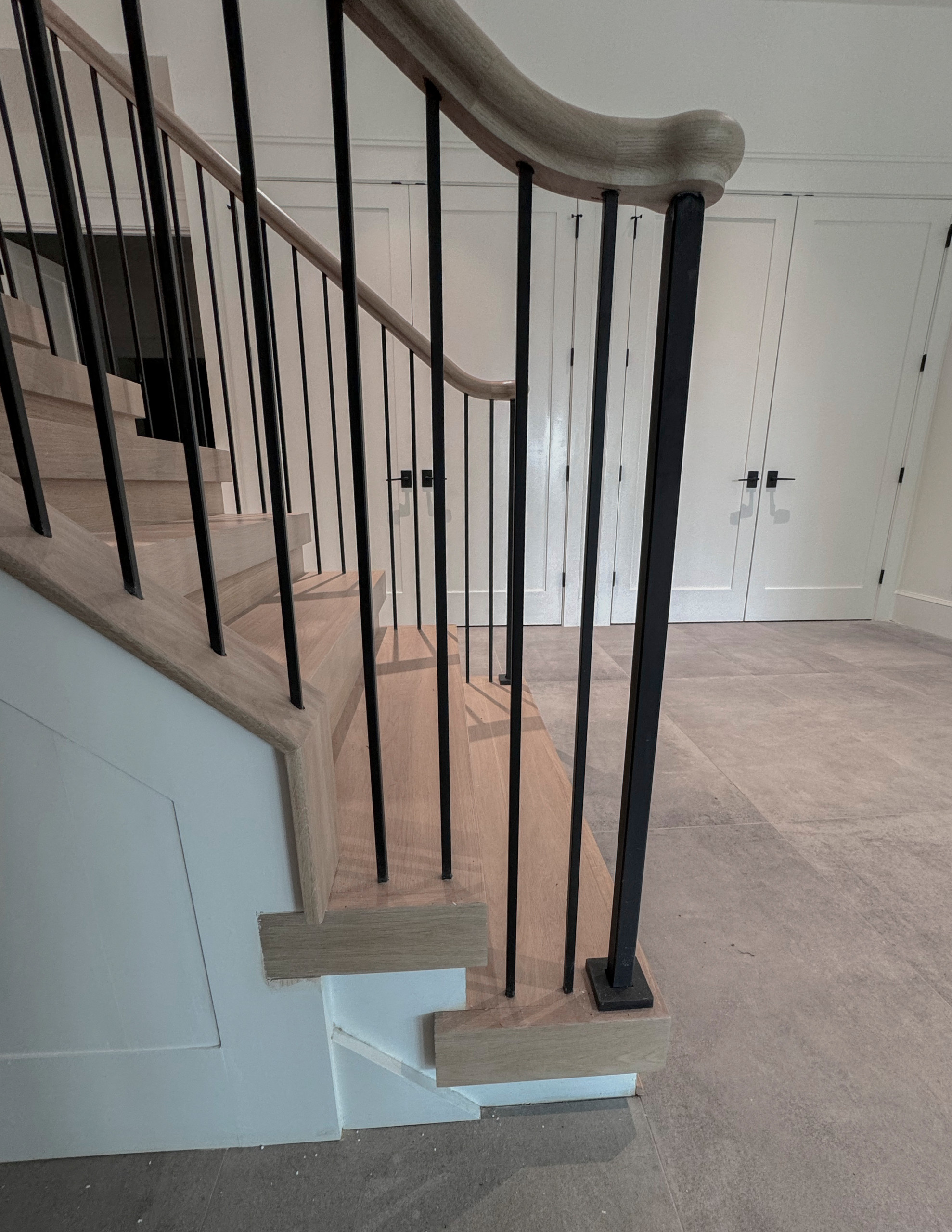 122_Modern Steel & Wood Floating Staircase, Arlington VA 22207